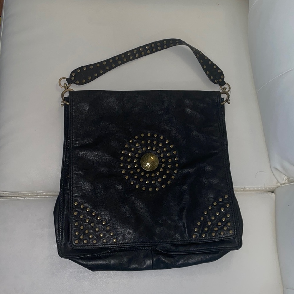 Leather pollini laptop bag